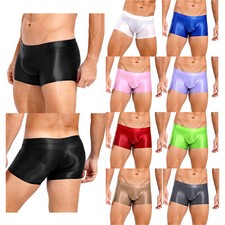 Men Shiny Shorts Glossy