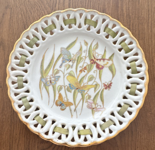 Hand painted pierced ceramic - hand,