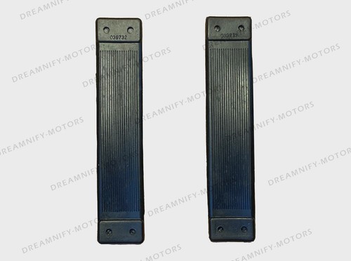 Door straps rubber pair black - door,