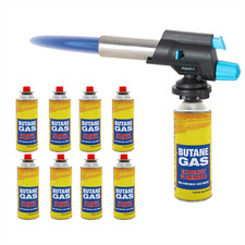 Butane Gas Blow Torch Burner Set Welding Ignition Soldering BBQ Flame Thrower