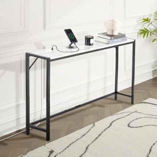 Modern marble console - console, table