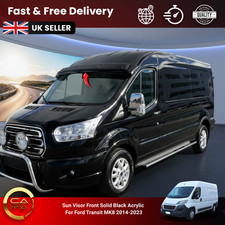 Sun Visor Front Solid Black