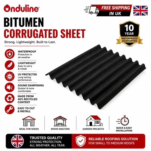 Onduline easyline 6mm - onduline, black
