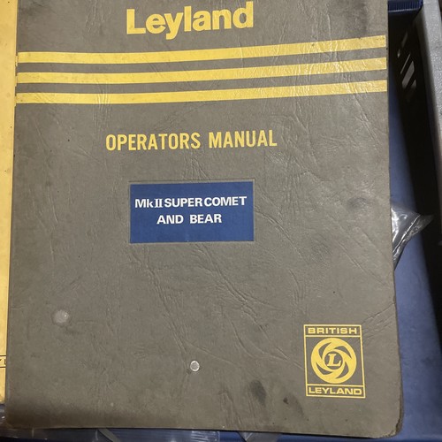 Leyland super comet - leyland, manual