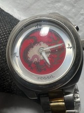 fossil big tic JR8198, Red