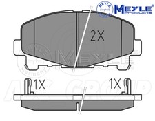 Meyle Brake Pad Set, Front