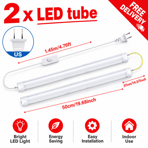50cm led batten lights - 50cm,