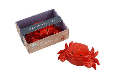 Coastal living ceramic crab - coastal,