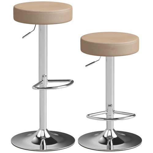 Homcom bar stools set 2 - set, of