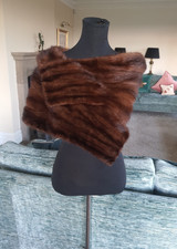 Mink Stole Cape Shawl Scaff