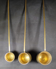 Set Of 3 Solid Brass Measuring