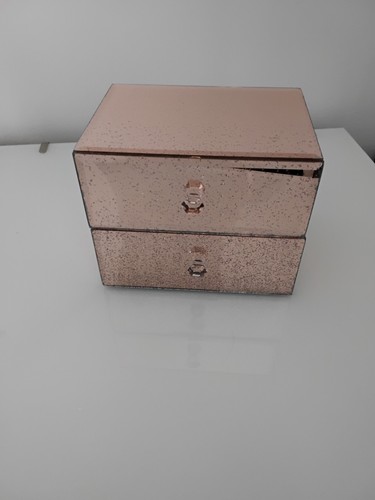 Copper mirrored two drawer - mirrored,