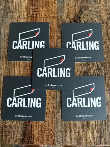 Carling beer mats pack of - beer,