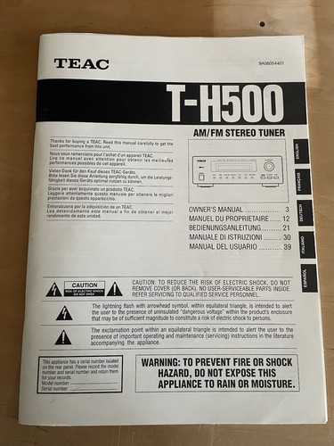 Teac reference 500 - teac,