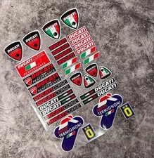 DUCATI  CORSE Motorcycle DECAL   Sticker Fuel Tank Fairing Body Badge HELMET