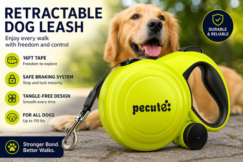 Retractable dog lead - retractable, poo