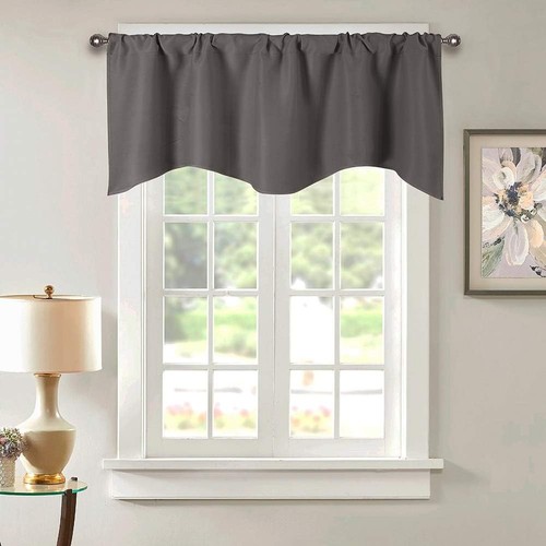 Blackout scalloped valances - blackout,