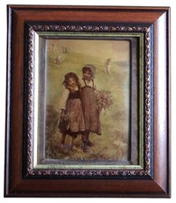 Antique Crystoleum Girls