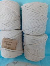 NEW 4mm COTTON MACRAME CORD IN