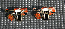 2 Guinness Enamel & Metal Pin Badges. Guinness, Fiddle & Squeeze Box