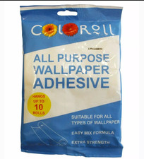 COLOROLL ALL PURPOSE WALLPAPER ADHESIVE PASTE 8 - 10 STANDARD ROLLS 