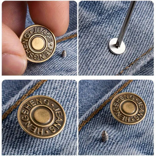 10pcs jeans button denim - 10pcs,