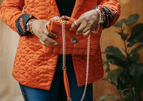 Brand new red quilted pierre - brand,