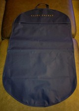 Ralph Lauren Dark Navy Canvas Garment  Suit Carrier Bag Side Zip NWOT BULK150
