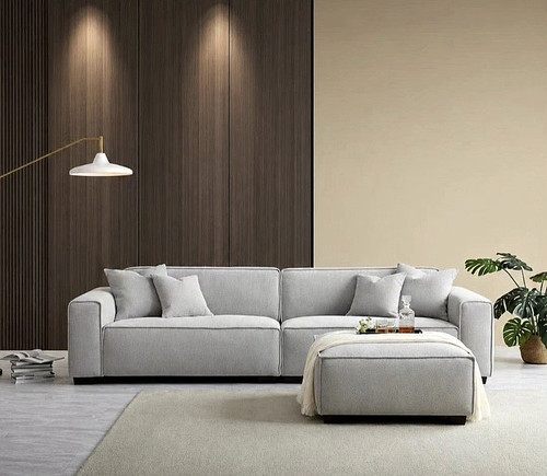 Dakota modern boucle - modern, pebble