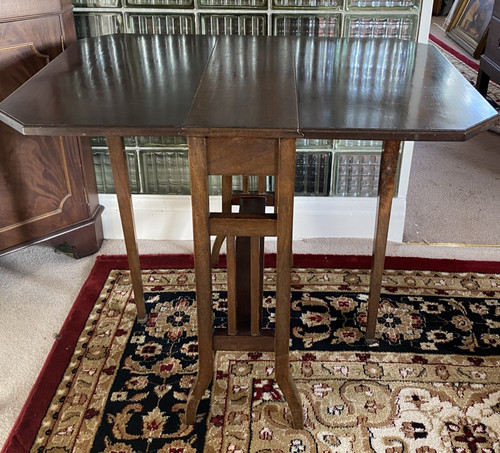 Antique mahogany octagonal
