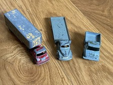 3x 1960s Toys, Thames Trader Cattle Truck, Bedford Flat-bed & Unimog