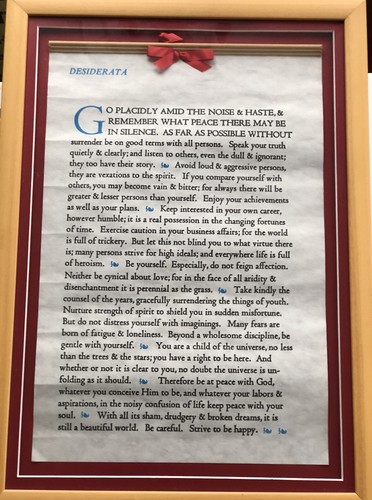 Vintage desiderata poem 1927 - vintage,