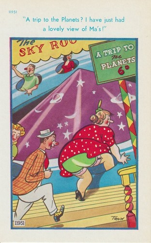 Vintage saucy seaside postcard - vintage,
