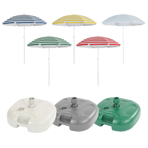 Metal beach parasol - beach, umbrella
