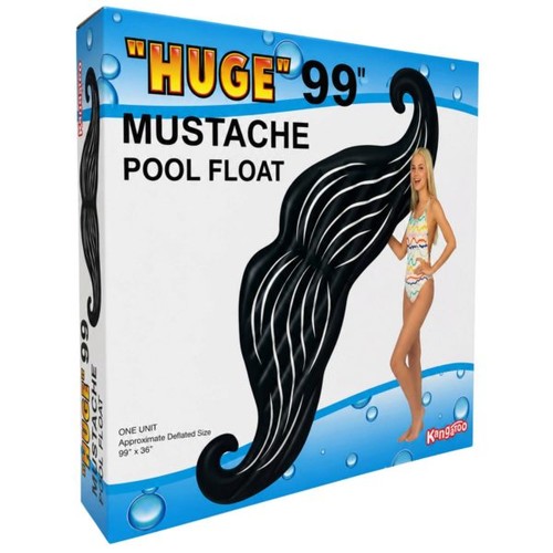 Huge black mustache pool - huge,