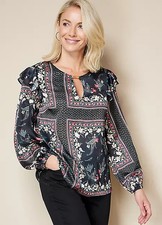 Blouse multicolour paisley