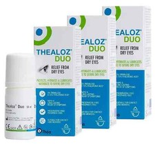  3x Thea Thealoz Duo Preservative for Dry Eye drops 10ml.