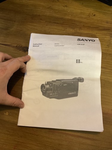 Sanyo rz1p 8mm camcorder - sanyo, vm-rz1p