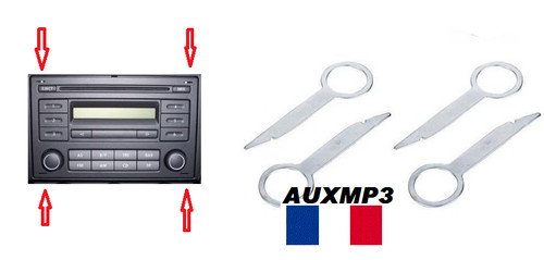 Car radio removal keys - 4,