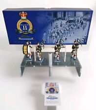 BRITAINS 40330 GORDON HIGHLANDERS PIPE + DRUM BAND METAL TOY SOLDIER SET 2 BOXED