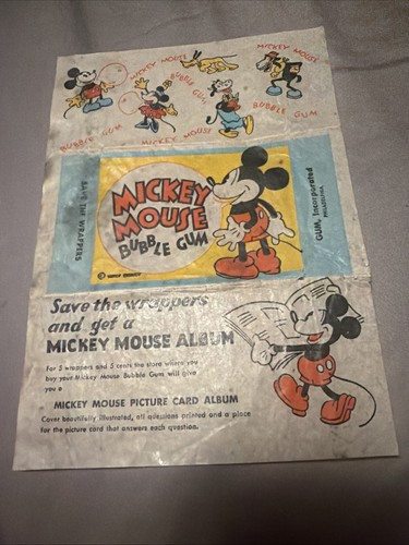 1935 gum inc mickey mouse - gum,