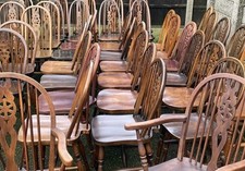 LARGE COLLECTION OF ANTIQUE STYLE DINING CHAIRS IDEAL FOR PUBS & RESTAURANTS ETC