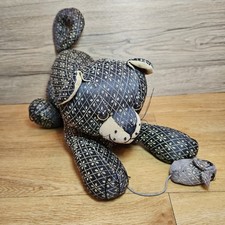 DORA Mouse DESIGNS Cat FABRIC WEIGHTED DOORSTOP Pouncing Prey Funny Novelty 