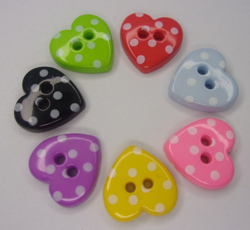 Polka dot spotty heart - spotty,