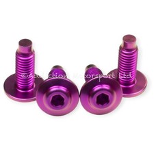 4x Purple Titanium Heel Plates