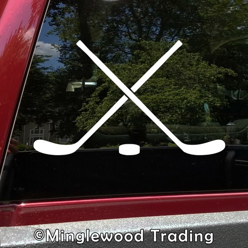 Crossed hockey sticks vinyl - sticks,