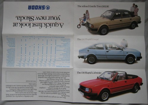 Skoda range foldout - range, brochure