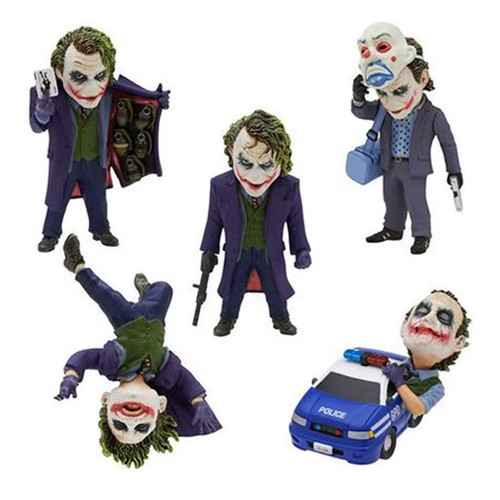 5pcs dark knight joker pvc - knight,