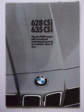 BMW 6 SERIES orig 1982 UK Mkt Sales Brochure - 628CSI 635 CSI