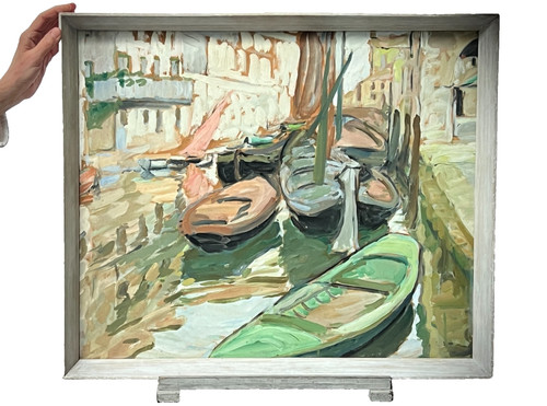 Modern french oil venetian - french,